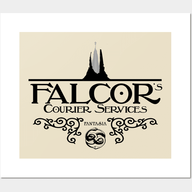 Falcor's Courier Services Wall Art by inesbot